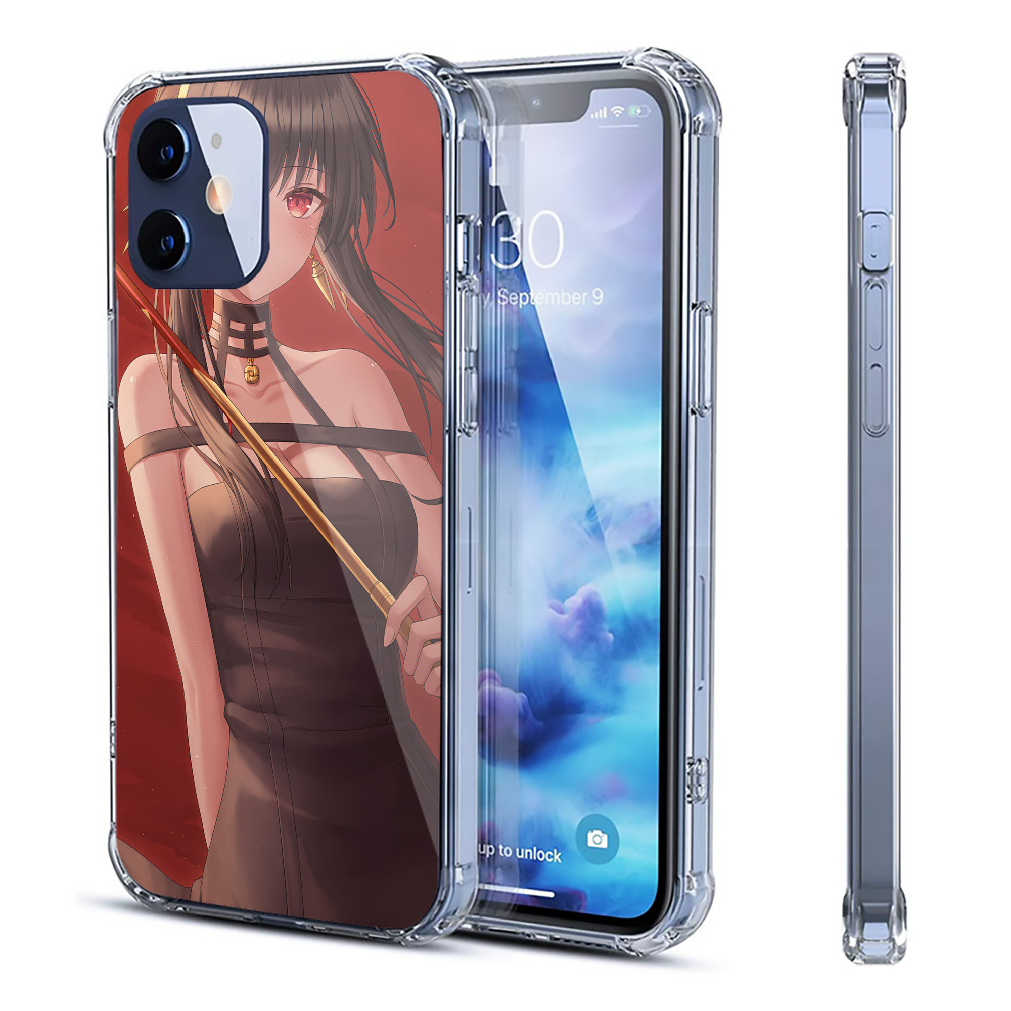（画像用） SPY×FAMILY间谍家家酒 【iPhone 12シリーズ対応】透明スマホケース（クリアソフトケース）